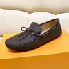 Italiensk lyxdesigner klänningskor OP03 Top Leather Wedding Party Men Shoes Suede Fashion Loafers Heel Shoes Storlek 38-44