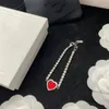 Hjärthänge Tennis Nagelarmband älskar armband Dinh Van Designer Jewelry Cjeweler Pulsera Brandjewelry8 Red Diamond Engagement Gift