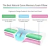 수면을위한 베개 메모리 거품 베개 목이되는 느린 반등 메모리 폼 정형 외과 베개 부드러운 이완성 목 들림 220901