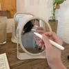 Aynalar Ayakta Kozmetik Ayna Masaüstü Çift Taraflı Taşınabilir Makyaj Stand Tablo Kompakt Dekorativos Güzellik Araçları Espejos