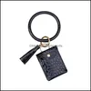 Party Favor Crocodile Patroon Bracelet Keychain Tassels Leatherwear Munt Purse Mti Card Cards Beyring Accessoires 11 5JM E2 Drop DHWWBBBBB