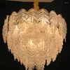 Lampade a sospensione Light Luxury Living Room Chandelier Post Modern Feather Restaurant Villa di design