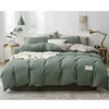 Bedding sets Home Textile Solid Color Duvet Cover Pillow Case Bed Sheet AB Side Quilt Cover Boy Kid Teen Girl Bedding Linens Set King Queen 220901