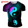 Men's T Shirts 2022 Tai Chi Yin & Yang Pattern 3d Printed Shirt Novelty Personality Funny Short Sleeve Tee