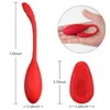 Nxy Oeufs Vibromasseurs télécommandés Oeuf vibrant Kegel Ball Sex Toys pour femmes Wi