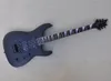 Matte Black Unusal Electric Guitar with 24 Frets Rosewood Fretboard Floyd Rose