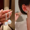 Designer di lussuoso Earring Fashion Classic Studs Orecchini per donne designer simulato Diamond White Golds Gold Cross Cross Stud