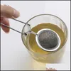 Kaffe te -verktyg te infuser 304 rostfritt st￥l sf￤r mesh silar kaffekort ￶rt krydda filter diffusor handtag boll toppkvalitet 315 dhaw4