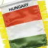 Венгрия висячие флаг 10х15 см двойные мини -висящие флаги с всасывающим чашкой для декора дверей домашнего офиса