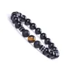 8mm Natural Stone Handgjorda p￤rlstr￤ngar Charm Armband Elastiska smycken f￶r kvinnor Men Party Club Decor Yoga