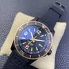 17368221 Relógios de mergulho ETA 2824-2 Movimento de 46 mm de aço preto Racha de qualidade tipo de alça Sapphire Curved Sapphire Rubber TF TF