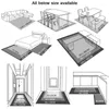 카펫 골드 대리석 현대 럭셔리 거실 침실 카펫 녹색 기하학 3D 홈 플로어 매트 지역 러그 러그 Tapis 살롱