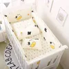 Rails de lit 6pcs / set Blue Universe Design Crib Literie Set Coton Toddler Baby Bed Linens Inclure Lit bébé Bumpers Drap de lit Taie d'oreiller 220901