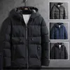 Men's Jackets Men Balck Winter Hooded Down Casual Jaquetas New Fashion Man Thicker Warm Fit Parka Slim Winer Size 4XL L220830