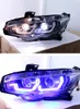 Honda Civic için Otomatik Ayar Farları X G10 LED FARLI 20 16-2021 Mavi DRL Sürüş Işıkları Salonu Sinyal Ön Lamb