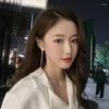 Dingle örhängen koreansk tofs för kvinnor gummi stjärna 2022 fasion long drop smycken gåvor Kolczyki brincos