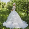 2023 Sexy V Neck A Line Wedding Dresses Sleeveless Formal Bridal Gowns Lace Appliques Beads Illusion Sweep Train Plus Size