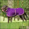 Hundkl￤der Keep Warm Dog Accessories Stripe Autumn Winter Mti Color Pets Pows Medium stora hundar Kl￤der mode Ny ankomst 30A DHL3Y