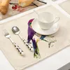 TABLEAU MATS 42 32cm Birg Branch Modèle Placemat Coasters Dining Mat Cotton Linn Bowl Tasse de cuisine pour les cadeaux de décoration intérieure