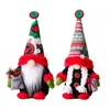 Décoration de fête de noël Rudolph Gnomes nain gobelin poupée sans visage pour la décoration intérieure poupées Gnome faites à la main