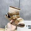 Designer de luxe femmes bottes hiver deux vêtements Velcro laine glisser coton chaussures à semelles épaisses chaudes tube court polaire sandales de bottes de neige
