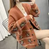 Wenig Duftenden Wind Weiß Kaschmir Pullover Frauen Top 2022 Süße Herbst Kleidung Frauen Koreanischen Stil Lose Strickjacke Jacke