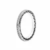 Women Mens Sparkle Hearts Wedding Rings 925 Sterling Silver Rose Gold designer For Pandora Full CZ diamond girlfriend gift Ring Set with Original Box