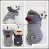 Dog Apparel 18 Little Cherry Dog Apparel Cotton Padded Clothes Pet Suppliestwo Legs Cute Pets Cloth 23Qw Y2 Drop Delivery 2021 Home G Dhtvn