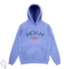 Erkek Hoodies Sweatshirts Noah Hoodie Sweatshirt Kırmızı Haç Baskı Drawstring Multipors Gevşek Sıradan Erkekler Kadın Çiftler Sweatshirt kazak T220901