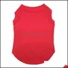 Hundkl￤der grossist Plain Pet Summer Clothes Dog Cat Tank Top T Shirt 686 R2 Drop Delivery 2021 Home Garden Supplies MXHOME DHMW8