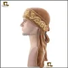 Bonnet / Crâne Casquettes Hommes Musulmans Imprimer Bandana Turban Chapeau Perruques Veet Durags Doo Headwrap Plaqué Cap Biker Chapeaux Pirate Cheveux Accessoires Dh4Mn