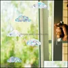 Muurstickers muurstickers regenboog prisma's elektrostatische sticker brekingsspiegel kamer stickers voor raam levend plafond homeindustrie dhq1e