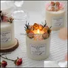 Candele decorazioni conservate fiore profumato candele fumo con base e scatola regalo squisiti regali a goccia 2021 casa homeindus6639101