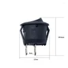 تبديل 10pcs/Lot AC 6A 10A 250V في OFF SNAP SPST Round Boat Rocker Black 2Pin Power Button White