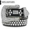 2023 Designer Belt Simon Belts for Men Women Shiny diamond belt blk white gold color boosluxurygoods7631685