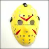 Máscaras de festa Jason Mask Hockey Cosplay Halloween Killer Horror Horror Festival de Decoração de Partidos de Natal Masqueada Masca v F Homeindus80588848