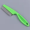 Hairbrush Pet Dog Grooming Comb Brush Stainless Steel Dense Tooth Lice Removal Dogs Comb Tool Plastic Handle Pets Combs 20220901 E3