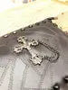 Umhängetasche Designer-Taschen Luxus-Umhängetasche für Männer Mode weiche Lederkupplung Metallkreuz-Umschlagtasche Punk-Elemente hochwertige Handtasche