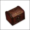 Sieradenboxen vintage houten doos kist sieraden organisator parel ketting armband opslag geschenk retro make -up 1959 t2 drop levering 2021 dhsva