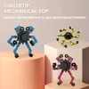 Giocattoli di decompressione Fidget Spinners 3Pcs Robot deformabile fai-da-te Punta delle dita Giroscopio meccanico creativo Gioco a catena antistress