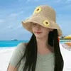 Chapeaux à large bord Chapeau de soleil de plage en paille pour femme Pliable pour les femmes Casquettes d'été UV