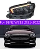 Grootlicht Koplampen Voor Benz W213 2021-2022 E200 E260 E300 Led Rijden Koplampen Dynamische Richtingaanwijzer lamp