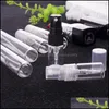 Bouteilles d'emballage 2 ml L 5 ml 10 ml transparent mini par bouteille en verre bouteilles de cosmétiques vides échantillon tube à essai flacons minces livraison directe 2021 de Dh0Pj