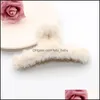 Clamps Elegant Plush Hair Claws Clip Woman Winter Accessories Crab Headwear Fashion Clamp For Girls Clamps 84 E3 Drop Delivery 2021 Je Dhu7V
