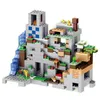 Blocks Blocks 1010 Piece Bricks The Mountain Cave Set Model Building Blocks Boy Birthday Gifts Kids Toys For Children T220901