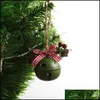 Altri articoli per feste per eventi Articoli per feste Campana di Natale Rosso Bianco Verde Metallo Jingle Bells Albero Ciondolo appeso Ornamento Decorazioni natalizie Dhqci