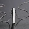 Ожерелья с подвесками, нити, струны, популярные ювелирные изделия, универсальные индивидуальные лазерные надписи, нержавеющая сталь, простая глянцевая колонка с именем 5802425