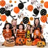 Украшение вечеринки 106pcs Halloween Латексные воздушные шары гирлянда набор Arch Orange Black Spider Globals Kids Birhtday Gifts Toy 220901