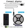 Remsor LED-remsbelysningar f￶r TV RGB SMD Flexibelt band Vattent￤t ljusstr￤ng 1-5m banddiod USB 44 Keys Remote Control