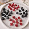 Mini pinces à cheveux fleur en forme de coeur rouge noir et épingle à cheveux pour enfants